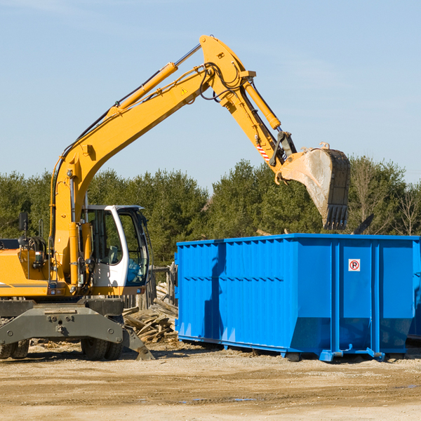 can i choose the location where the residential dumpster will be placed in Hartshorn